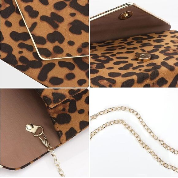 Clutch Envelope Evening Bag Purse - Picture 7 of 7